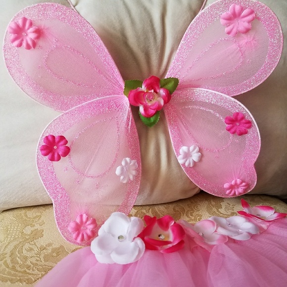 Other - Angel or fairy wings with tutu skirt.